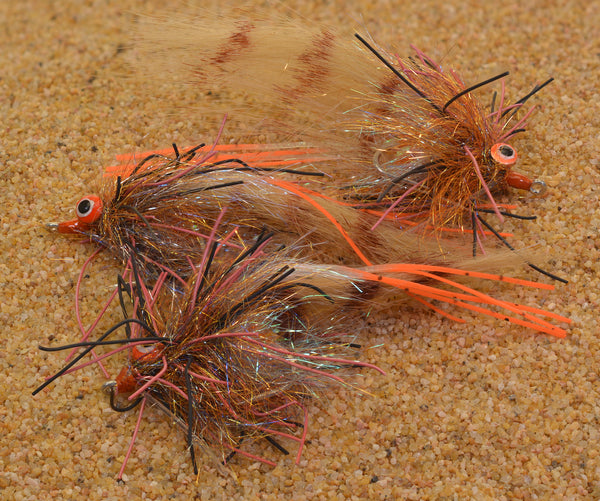 Redfish Crack tied on #2 Mustad Hooks