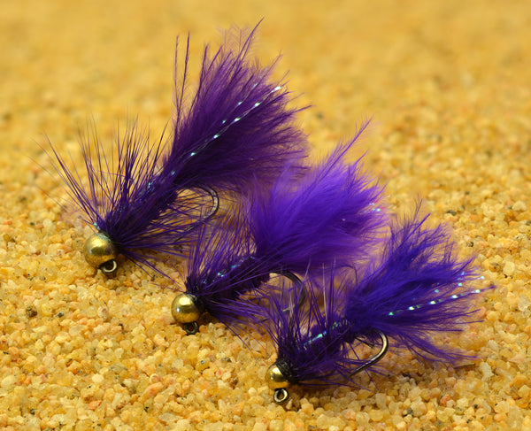 Purple Micro Woolly Bugger Jig Fly