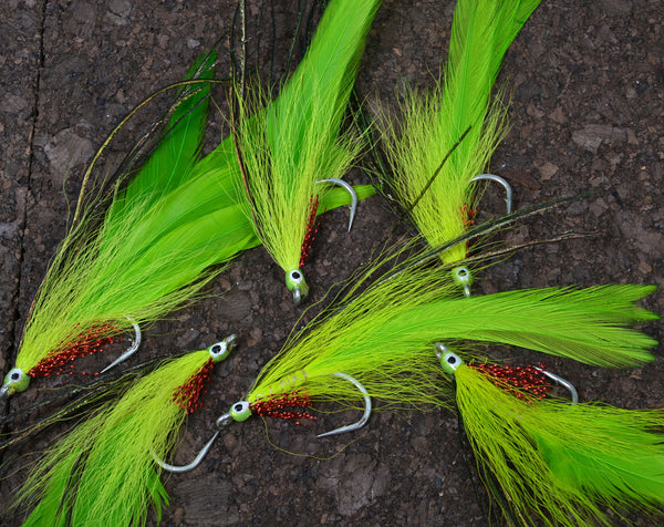 Chartreuse Saltwater 3/0 Big Game Fly