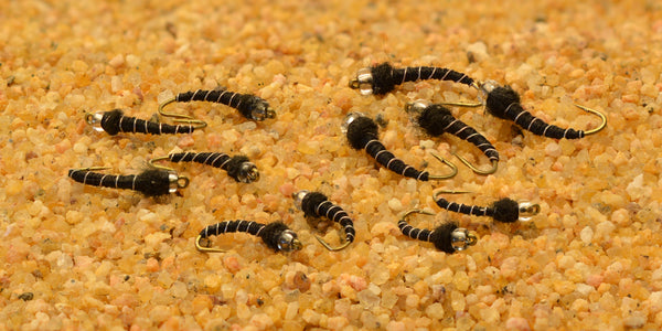 Mercury Black Beauty Glass Bead Midge