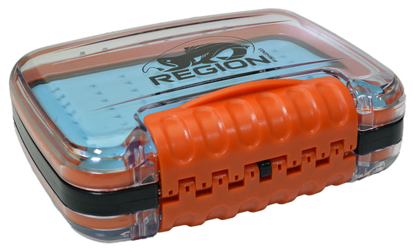 Small Waterproof Double Sided Fly Fishing Fly Box with Silicone Fly Patch