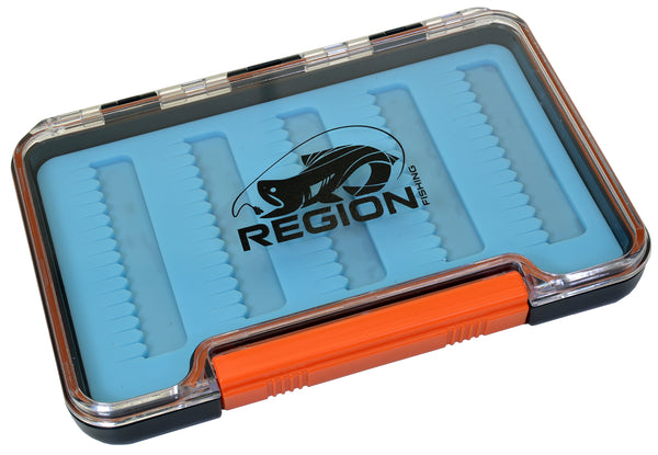 Thin Single Sided Fly Box, Silicone Insert, Waterproof & Compact, Midges, Dries