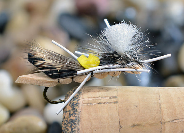 Foam Hopper Yellow and Tan Dry Fly