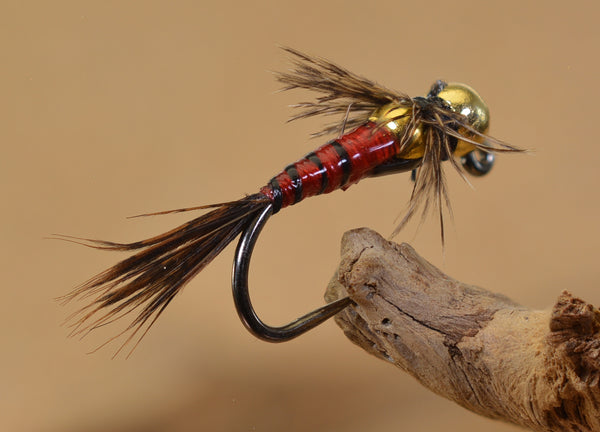 Tungsten Red Two Bit Hooker Jig Fly