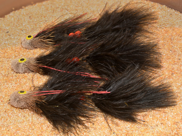 Black Sex Dungeon Dual Hook Articulating Streamer Fly - Hook #2