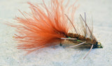 Bead Head Brown Woolly Bugger with Rubber Legs