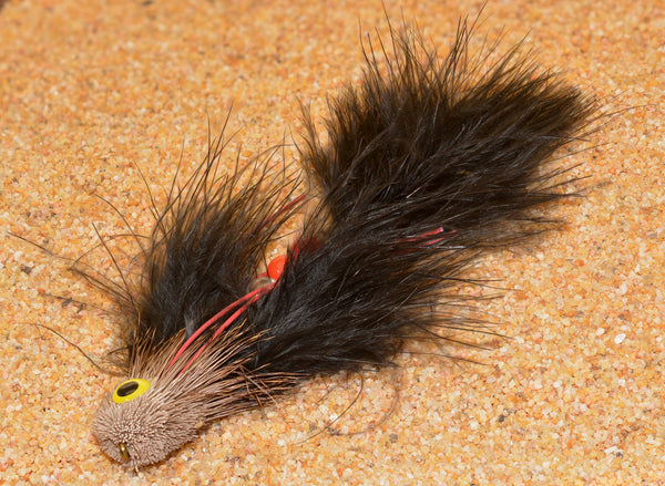 Black Sex Dungeon Dual Hook Articulating Streamer Fly - Hook #2