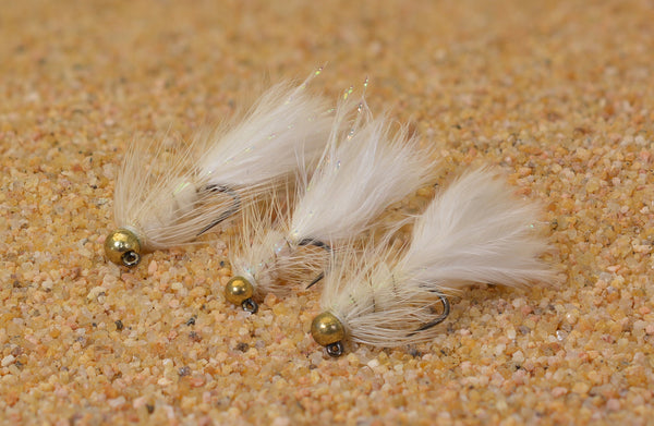 White Micro Woolly Bugger Jig Fly