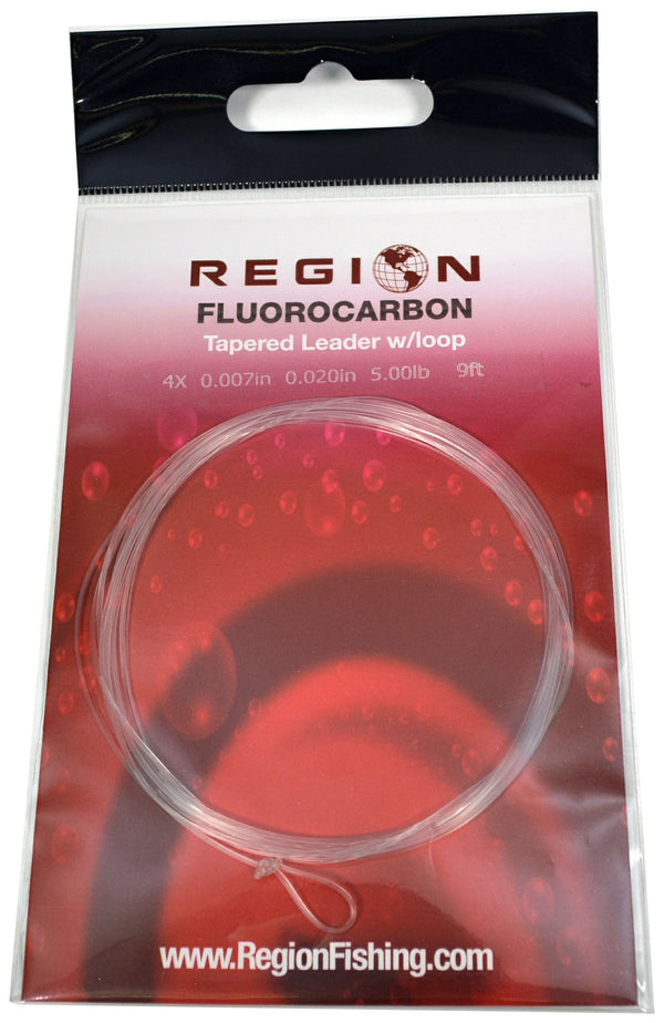 4X Fluorocarbon 9' Leader with Loop