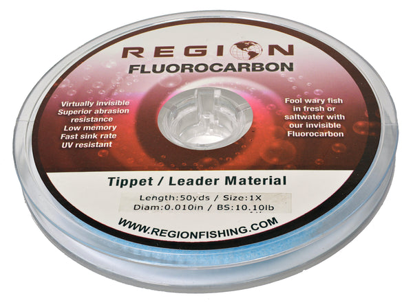 1X Fluorocarbon Tippet Material 50YD Spool
