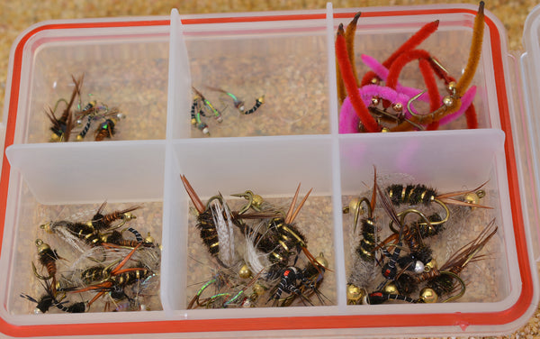 60 Count Premium Tungsten Nymph Fly Assortment