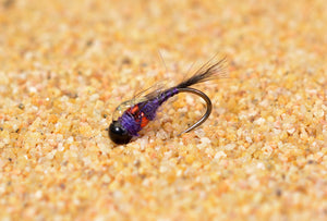 Tungsten Purple Two Bit Hooker Jig Fly