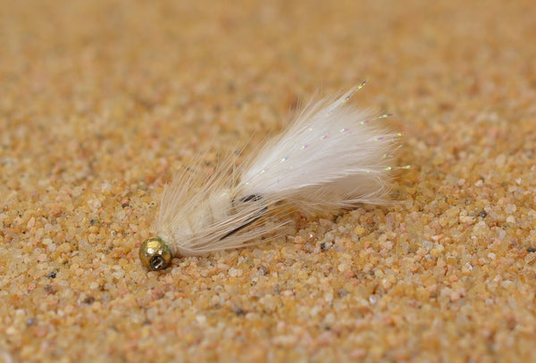 White Micro Woolly Bugger Jig Fly