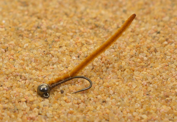 Tungsten San Juan Worm Jig Head Fly - Euro nymph - #10 Hook