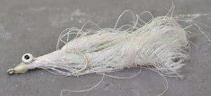 Curly White Clouser Minnow