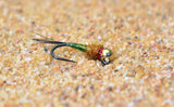 Tungsten Olive Iron Lotus Jig Head Fly